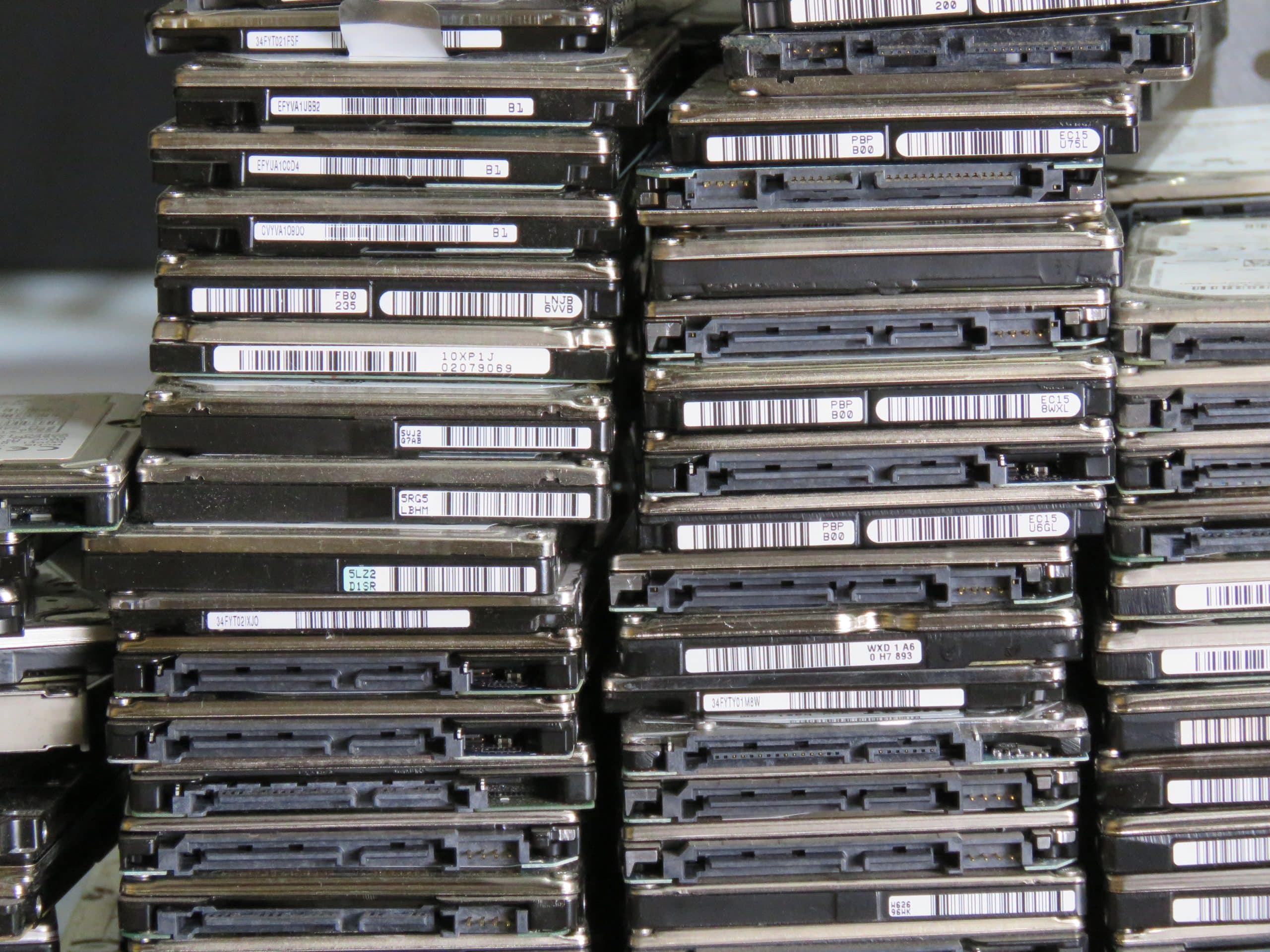 Hard drives scaled